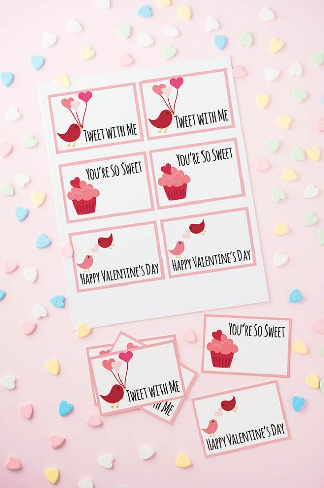 Free Valentine's Day Card Printables