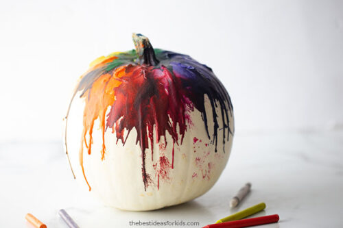 Melted Crayon Pumpkin - The Best Ideas for Kids