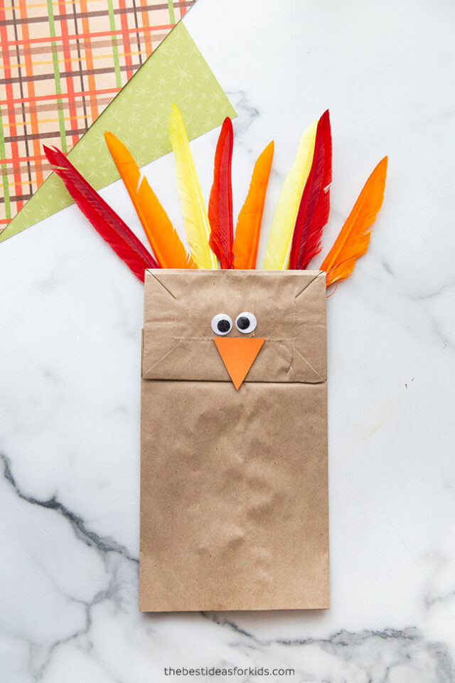 Easy Paper Bag Turkey Craft