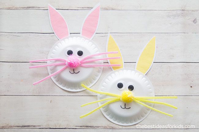 Easy Paper Plate Easter Bunny Craft for Kids - Active Littles