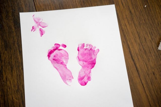 Footprint Heart Craft - The Best Ideas for Kids