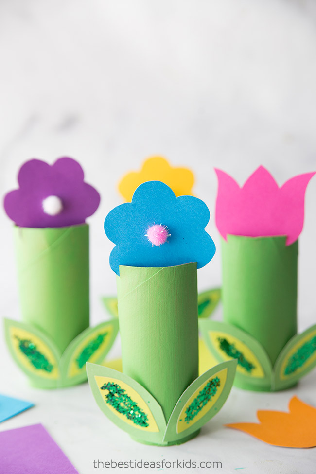 Toilet Paper Roll Flowers Craft - The Best Ideas for Kids