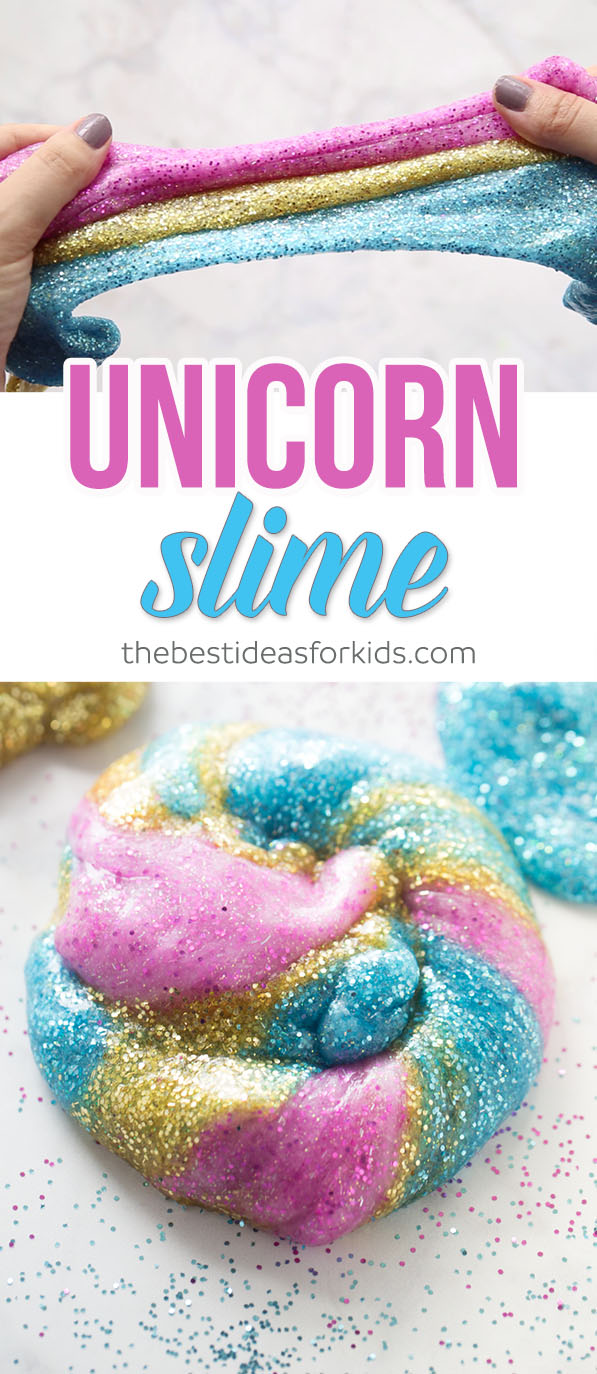 unicorn glitter poop slime