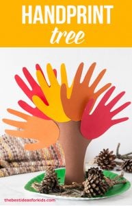 Handprint Tree Art And Craft Lesson Plan