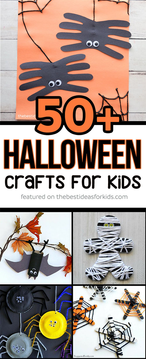 39 Spooky Halloween Crafts for Kids {Easy to Make!}