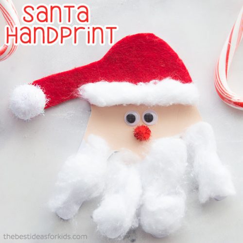 Santa Handprint - The Best Ideas for Kids