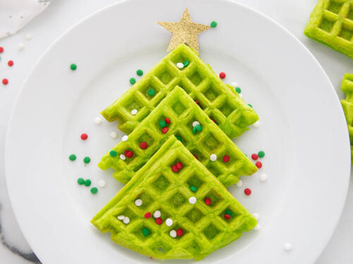 You Can Make a Stack of Christmas Tree-Shaped Waffles, Thanks to