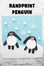 Handprint Penguin - The Best Ideas for Kids