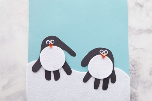 Handprint Penguin - The Best Ideas for Kids