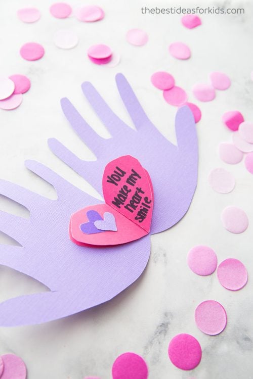 Handprint Valentine Craft - The Best Ideas for Kids