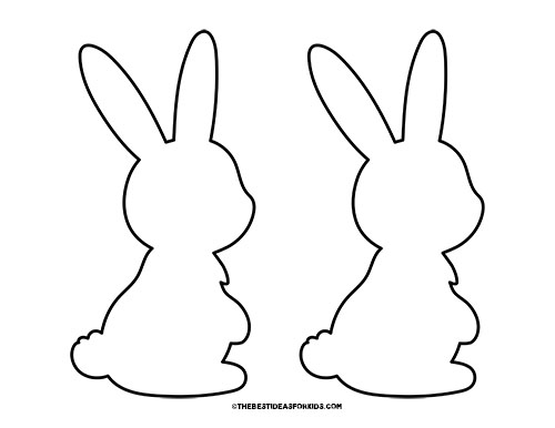 Bunny Template (Free Printables) - The Best Ideas for Kids