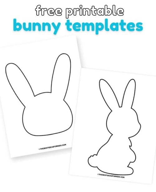 Bunny Template (Free Printables) - The Best Ideas for Kids