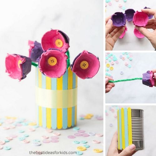 Egg Carton Flowers - The Best Ideas for Kids