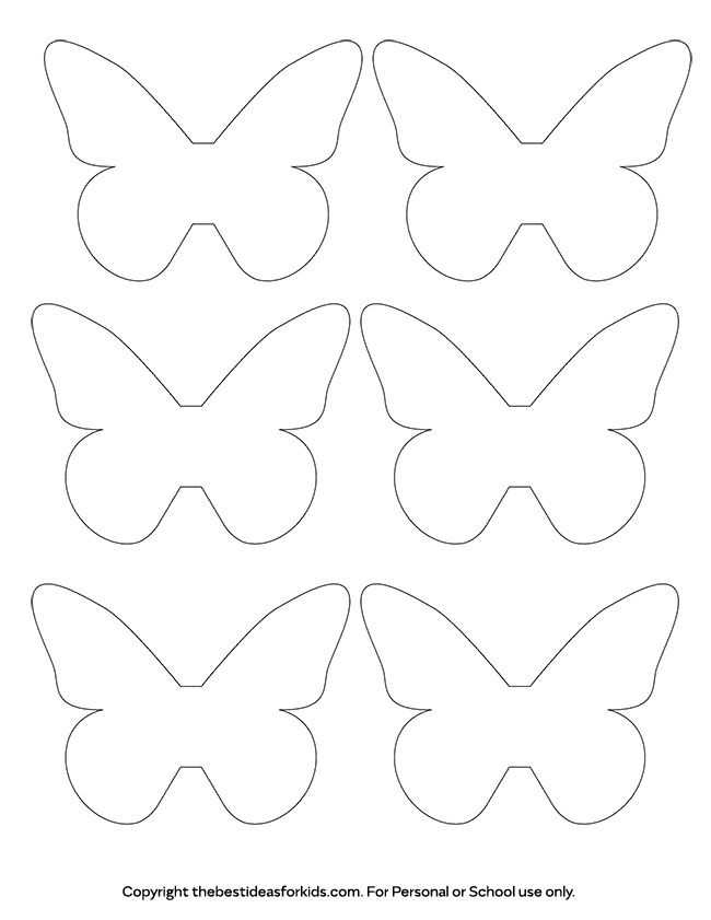 Featured image of post Simple Butterfly Outline Printable : Here presented 54+ butterfly simple drawing images for free to download, print or share.