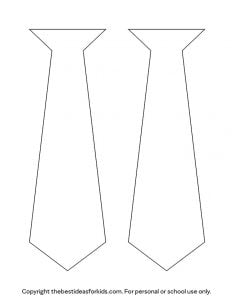 Tie Template - The Best Ideas for Kids