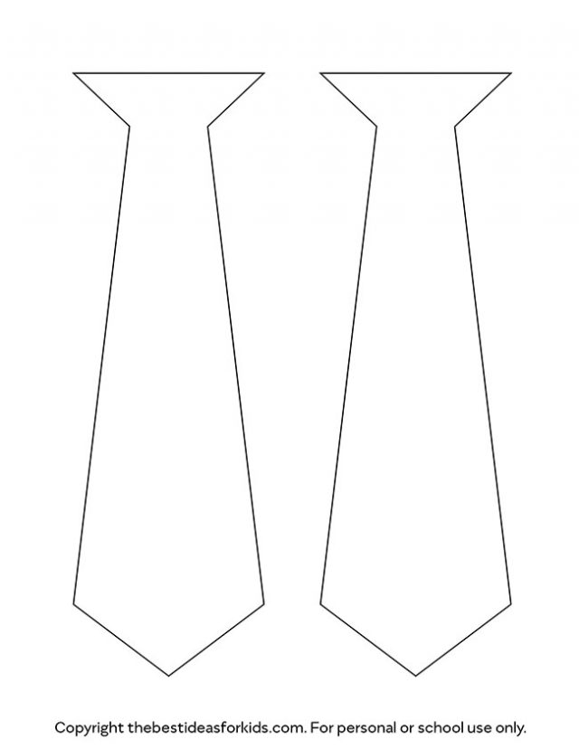 Tie Template The Best Ideas For Kids