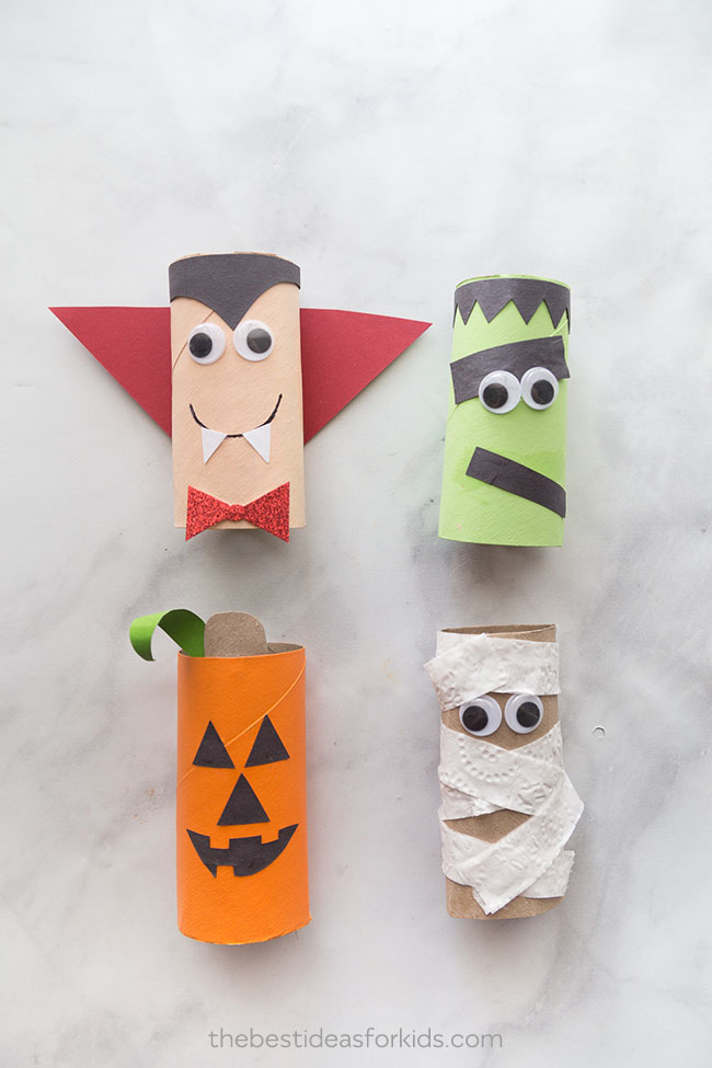 5 fun toilet paper roll crafts - Lovebugs and Postcards  Halloween crafts  for kids, Toilet paper crafts, Paper towel roll crafts