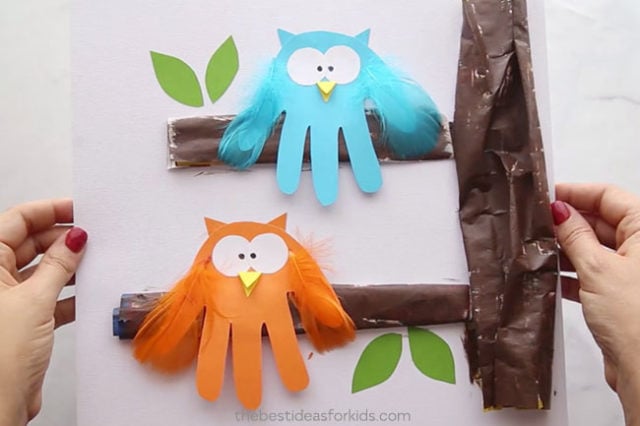 Owl Handprint - The Best Ideas for Kids