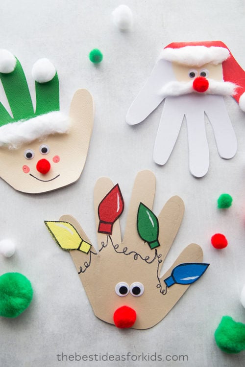 Christmas Handprint Cards - The Best Ideas for Kids