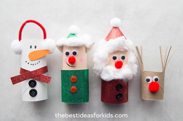 Christmas Toilet Paper Roll Crafts - The Best Ideas for Kids