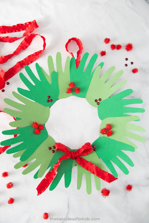 Handprint Wreath - The Best Ideas for Kids