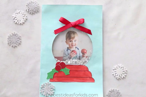 Snow Globe Christmas Card (Free Printable) - The Best Ideas for Kids