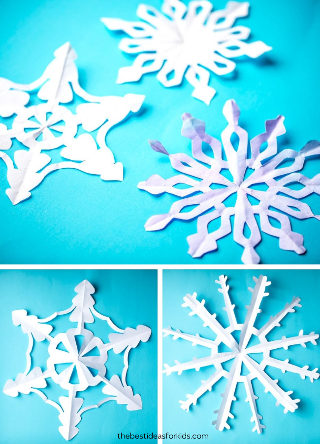 How to Make Paper Snowflakes Into a Window Decoration - In My Own Style