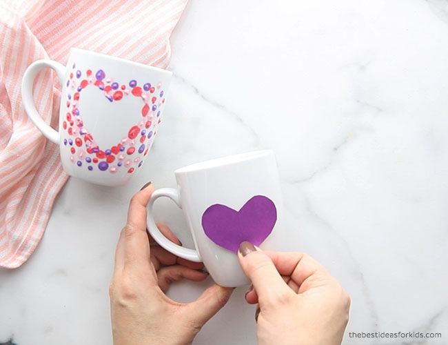 Fingerprint Heart Mugs - The Best Ideas for Kids