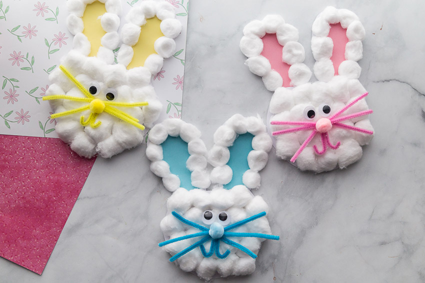 4 Cute Ideas with Cotton Balls