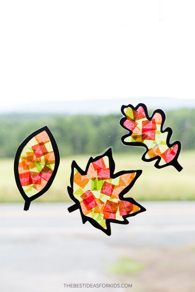 Fall Leaf Suncatchers