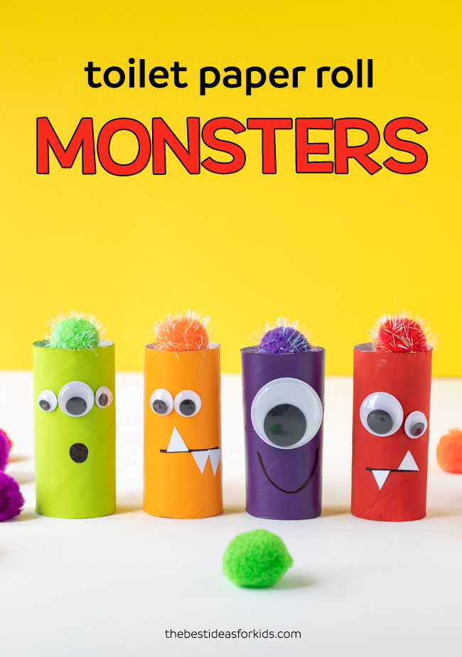 Toilet Paper Roll Monsters - The Best Ideas for Kids