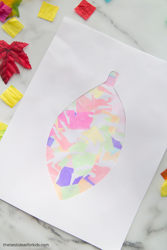 Fall Bleeding Tissue Paper Art - Easy Art Idea for Kindergarten - Easy  Peasy and Fun