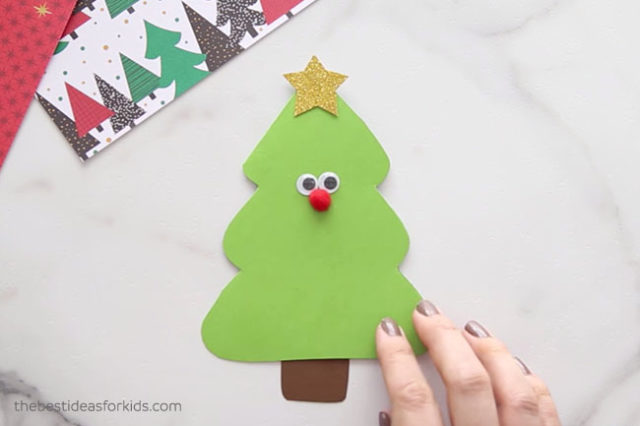 Christmas Tree Card - The Best Ideas for Kids