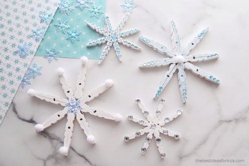 Clothespin Snowflake - The Best Ideas for Kids