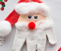 Santa Handprint Ornament