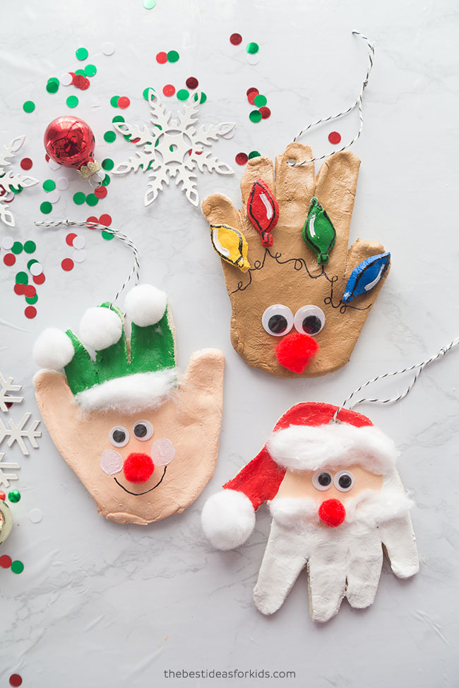 How to Make a Baby Handprint Christmas Ornament