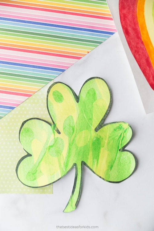 Shamrock Scrape Painting - The Best Ideas for Kids