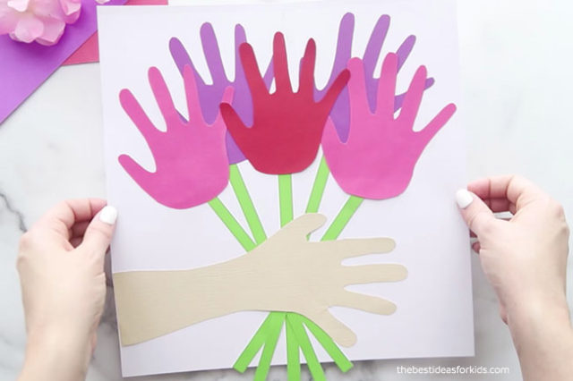 Handprint Flower Bouquet - The Best Ideas for Kids