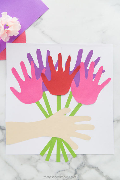 Handprint Flower Bouquet - The Best Ideas for Kids