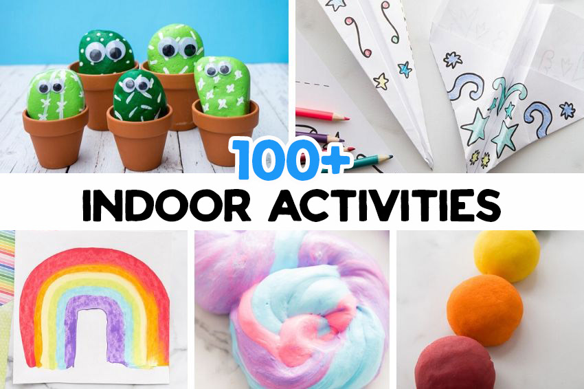 100+ Indoor Activities for Kids (with Free Printable)- The Best Ideas for  Kids