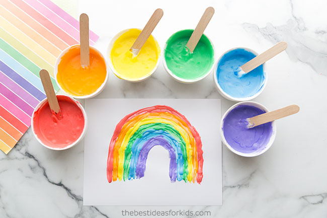 How to make Homemade Puffy Paint + Free Printable for Kids