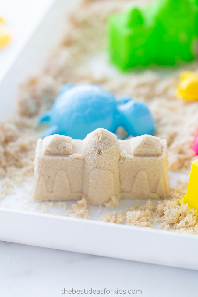 DIY Colored Moon Sand Recipe - Look! We're Learning!