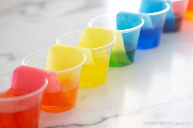 rainbow cup experiment