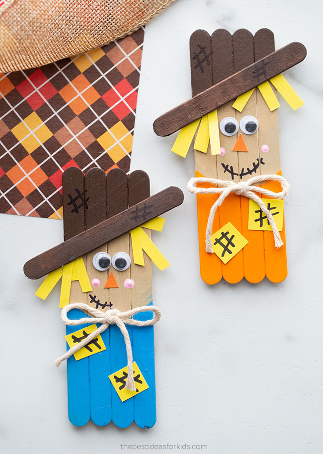 Popsicle Stick Scarecrow – The Best Ideas for Kids – DIY Crafts