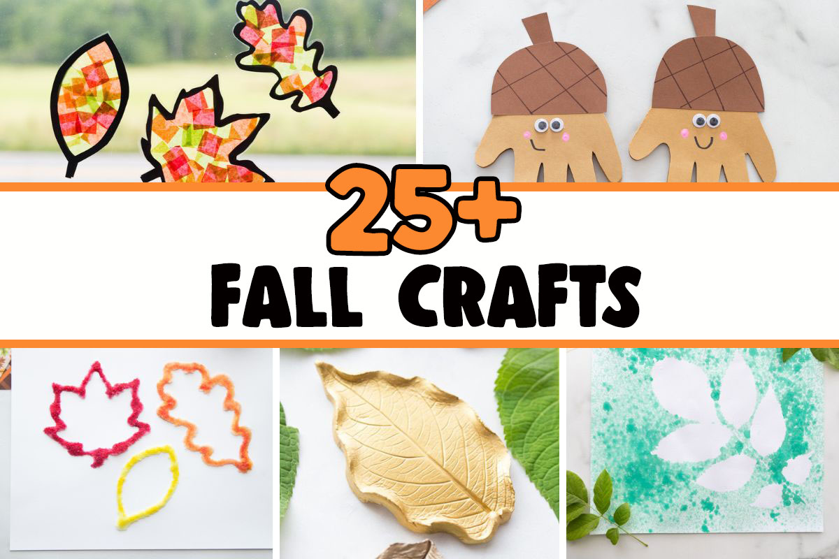Fall Crafts for Toddlers - fun autumn and fall themed crafts and activities  - My Bored Toddler