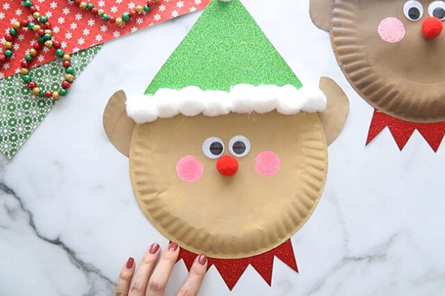 Paper Plate Elf (Free Printable Template)- The Best Ideas for Kids