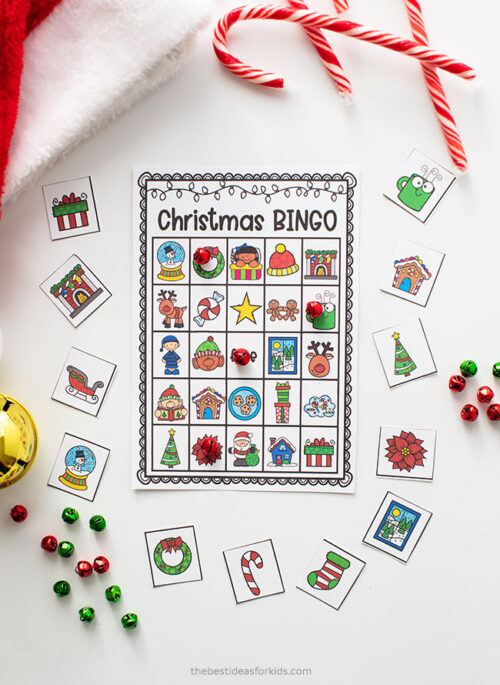 christmas bingo cards coloring page online