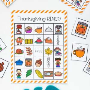 thanksgiving bingo cards coloring page printable