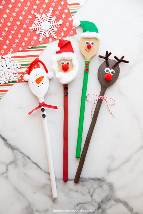 Wooden Spoon Christmas Crafts - The Best Ideas for Kids