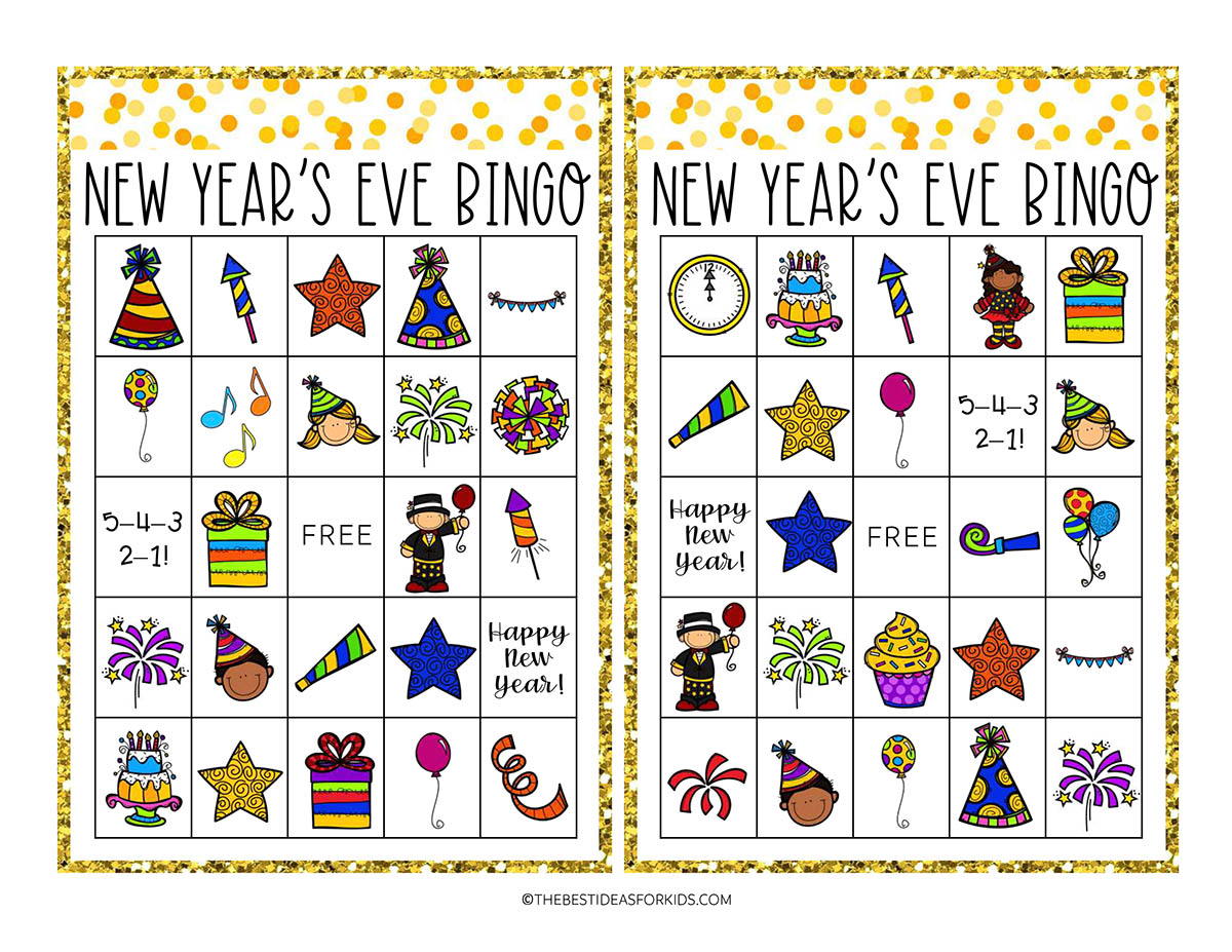 New Years Bingo Free Printable The Best Ideas For Kids